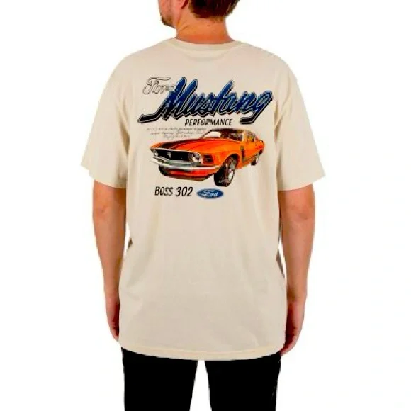 NWT Ford Mustang Licensed Men's Moto Graphic Tee XL - Picture 1 of 5